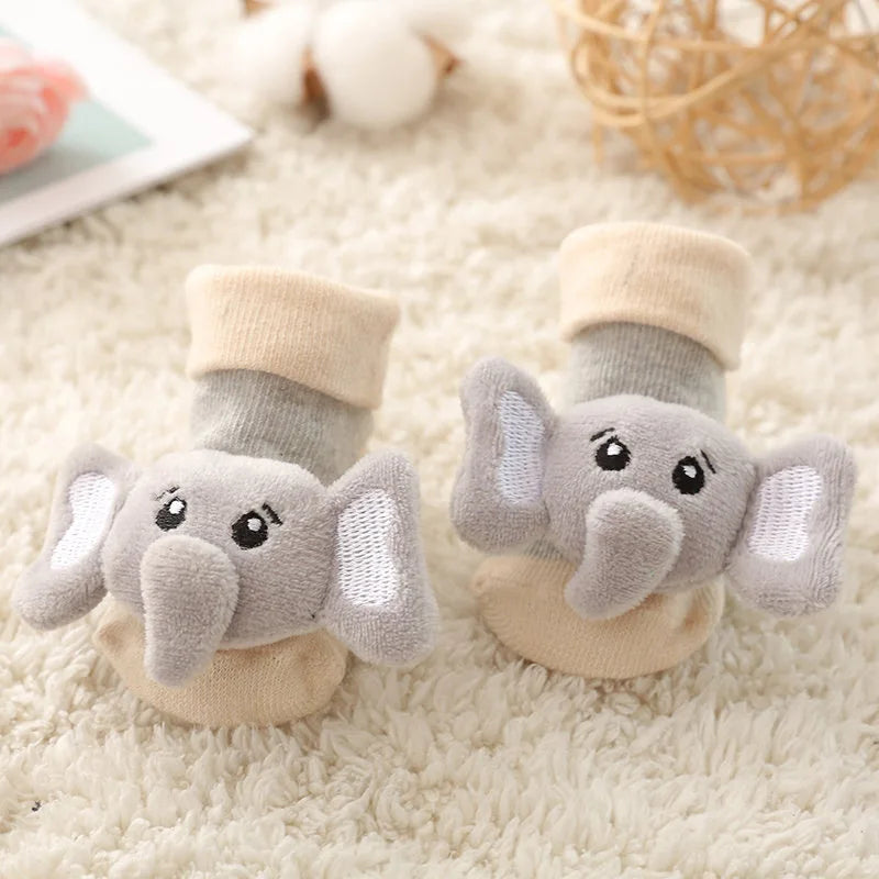 Meia Antiderrapante Plumi — Bichinhos de Inverno (0-18m)