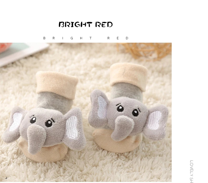 Meia Antiderrapante Plumi — Bichinhos de Inverno (0-18m)