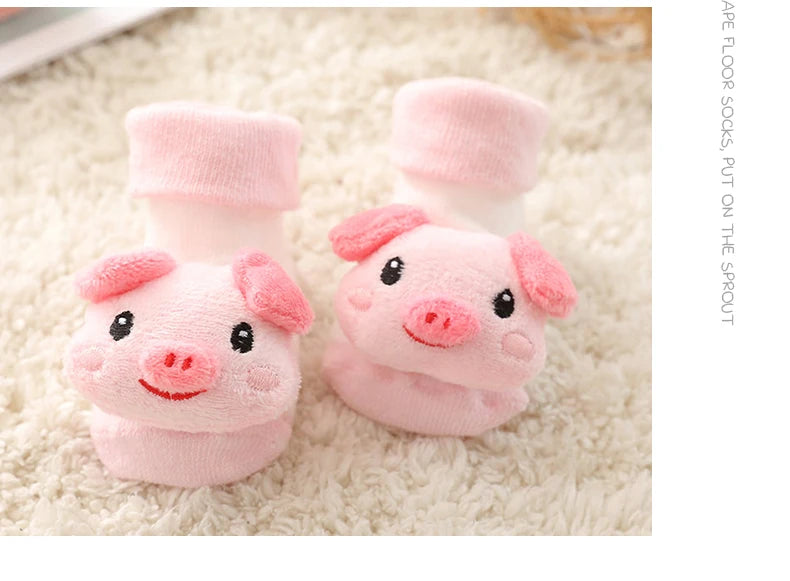 Meia Antiderrapante Plumi — Bichinhos de Inverno (0-18m)
