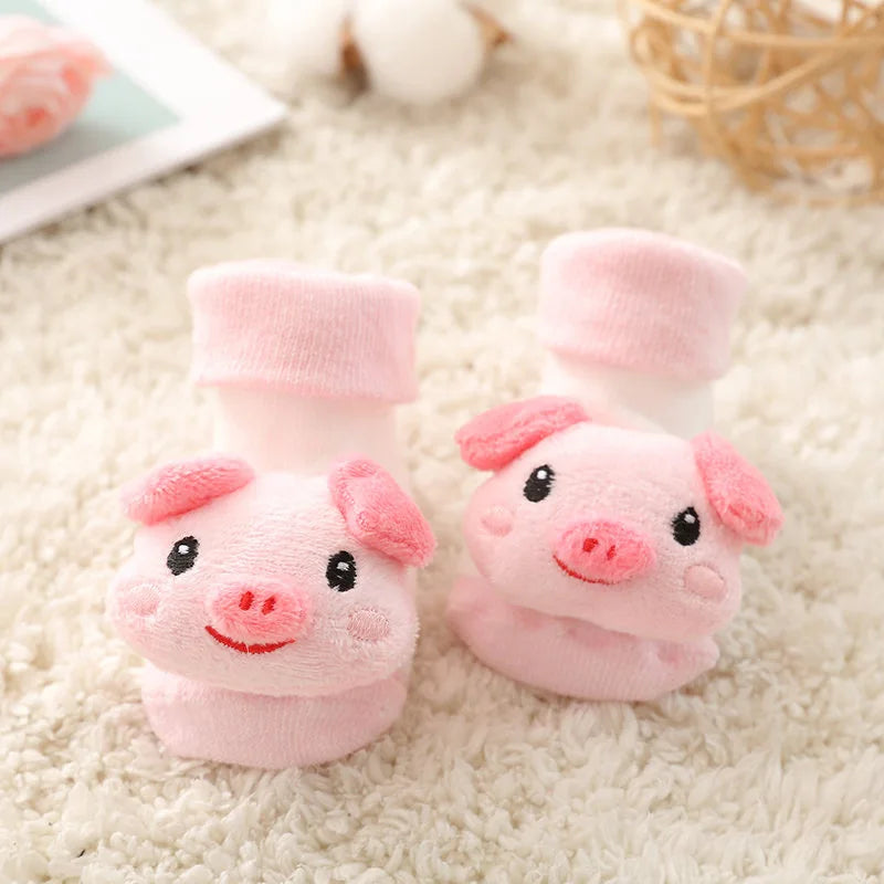 Meia Antiderrapante Plumi — Bichinhos de Inverno (0-18m)