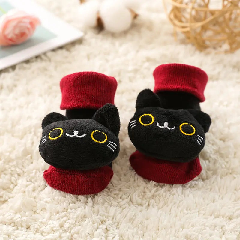 Meia Antiderrapante Plumi — Bichinhos de Inverno (0-18m)