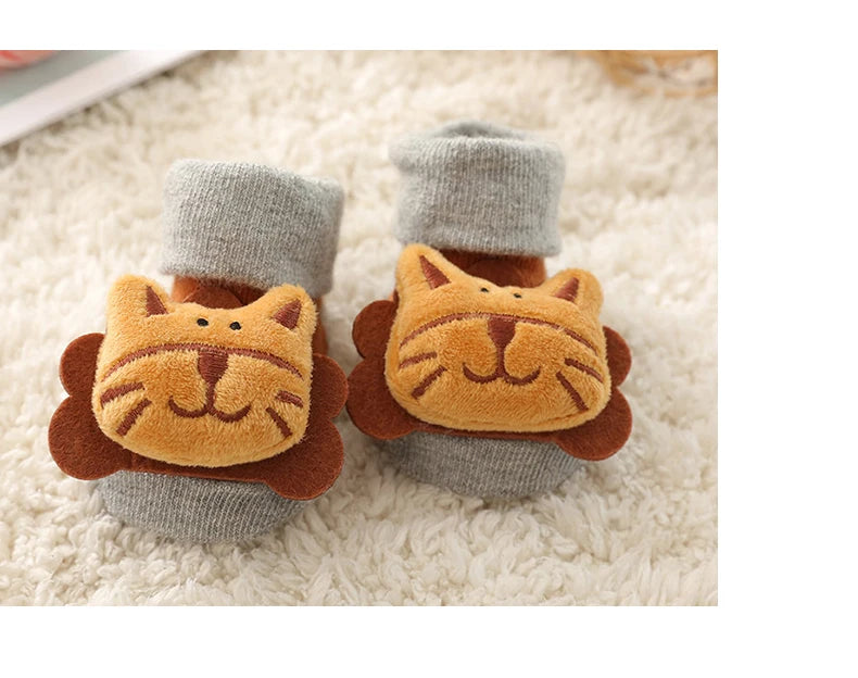 Meia Antiderrapante Plumi — Bichinhos de Inverno (0-18m)