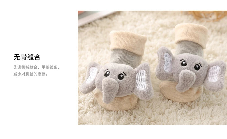 Meia Antiderrapante Plumi — Bichinhos de Inverno (0-18m)