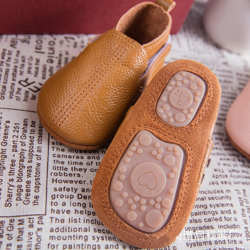 Mocassim de Couro Plumi — Pelúcia de Inverno (0-24m)
