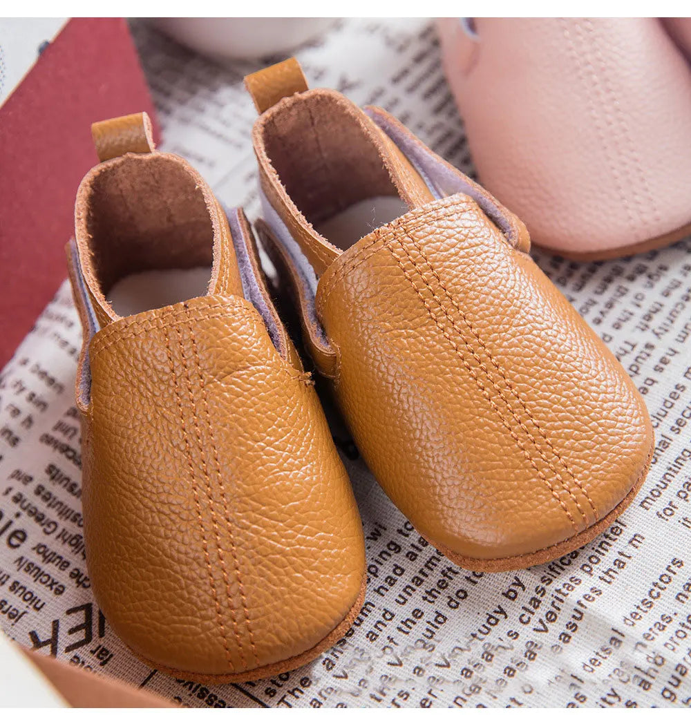 Mocassim de Couro Plumi — Pelúcia de Inverno (0-24m)