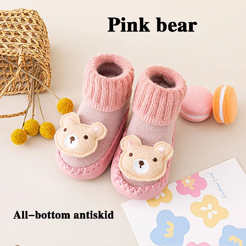 Meia-Pantufa Bichinhos Plumi — Inverno Antiderrapante (0-24m)