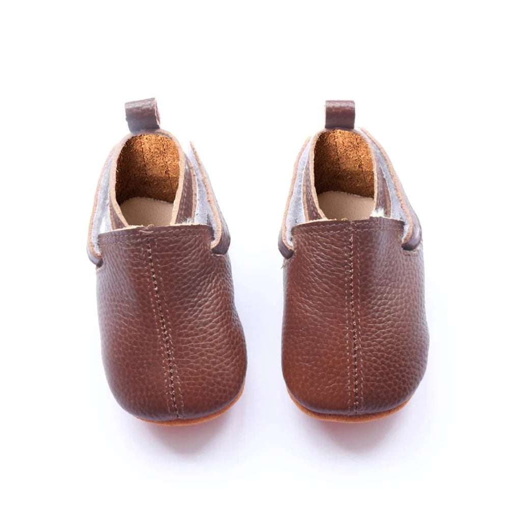 Mocassim de Couro Plumi — Pelúcia de Inverno (0-24m)