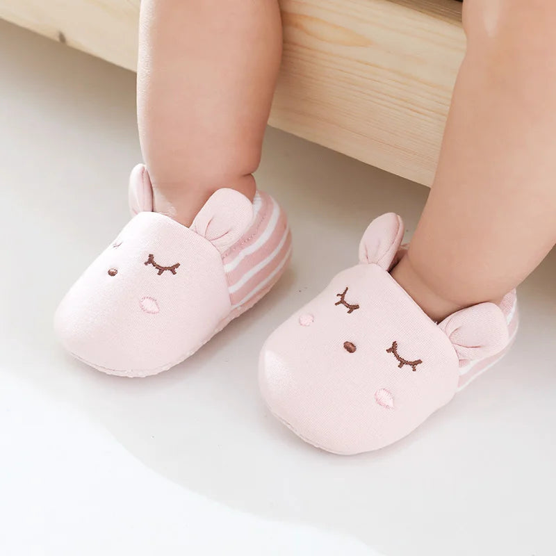 Tênis Sapatinho Bichinhos Plumi — Urso e Raposa (Solado Antiderrapante) 0-24m