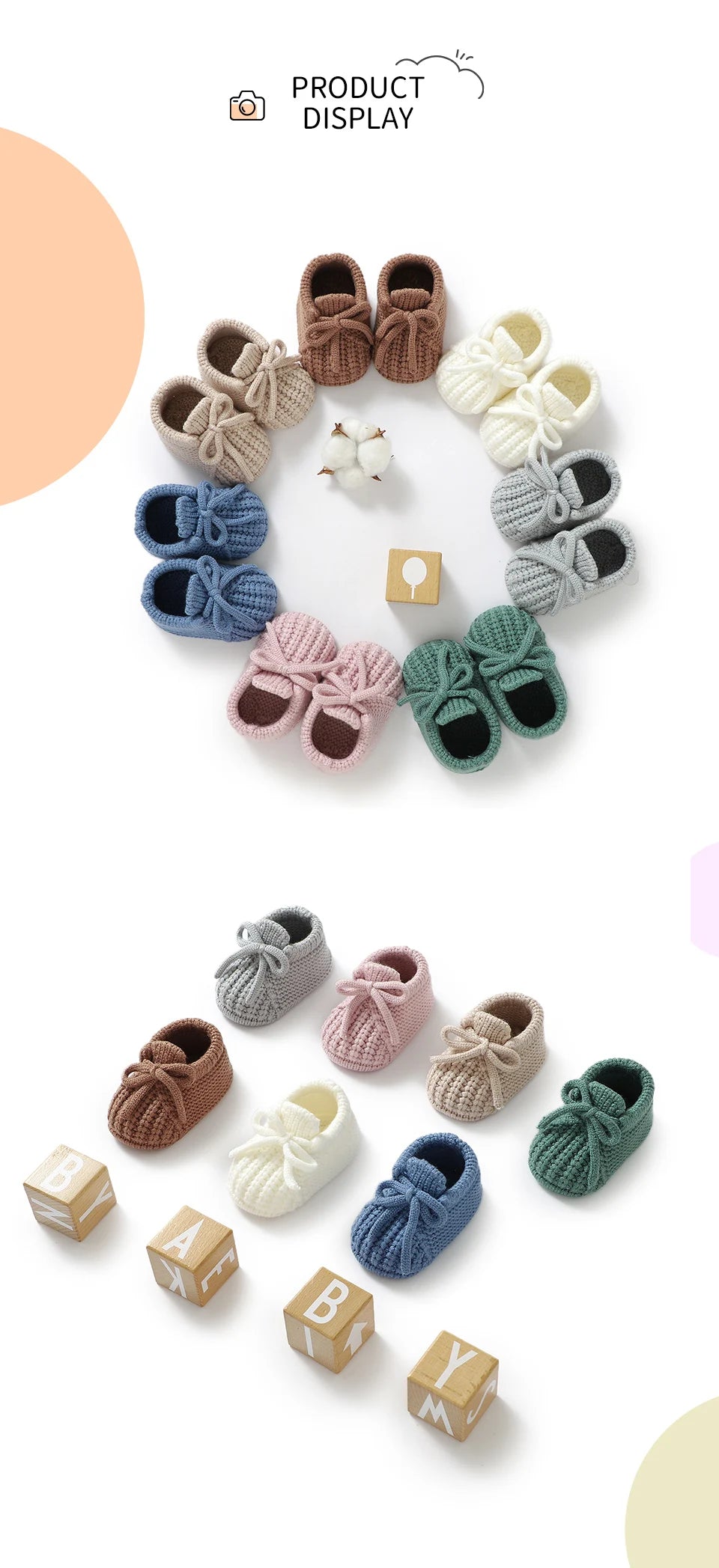 Botinha de Tricô Plumi — Quentinha para o Berço (0-18 meses)