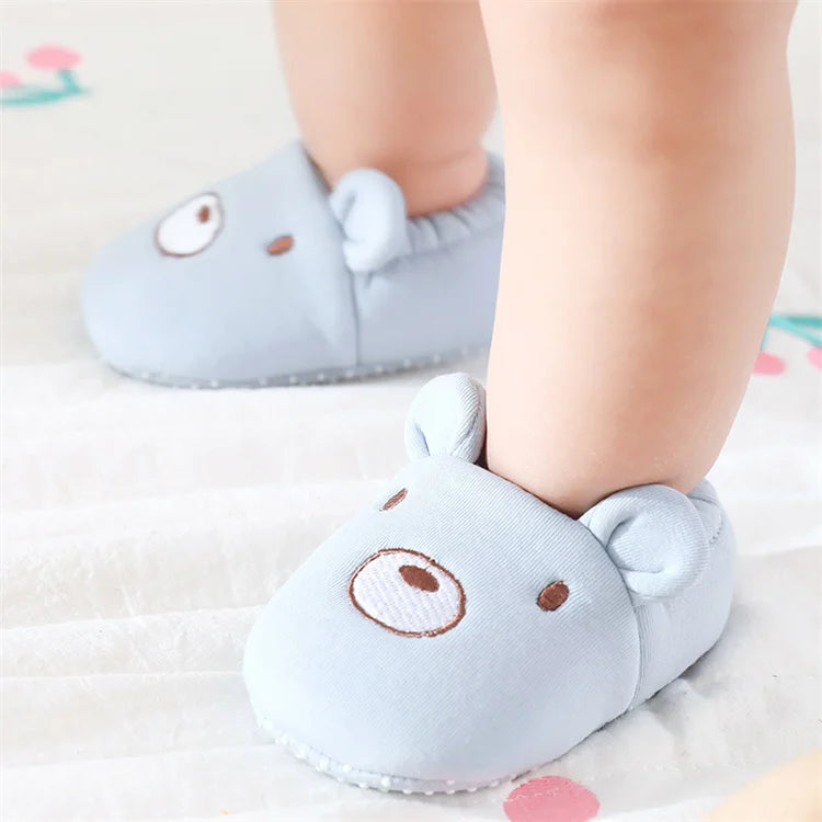 Tênis Sapatinho Bichinhos Plumi — Urso e Raposa (Solado Antiderrapante) 0-24m