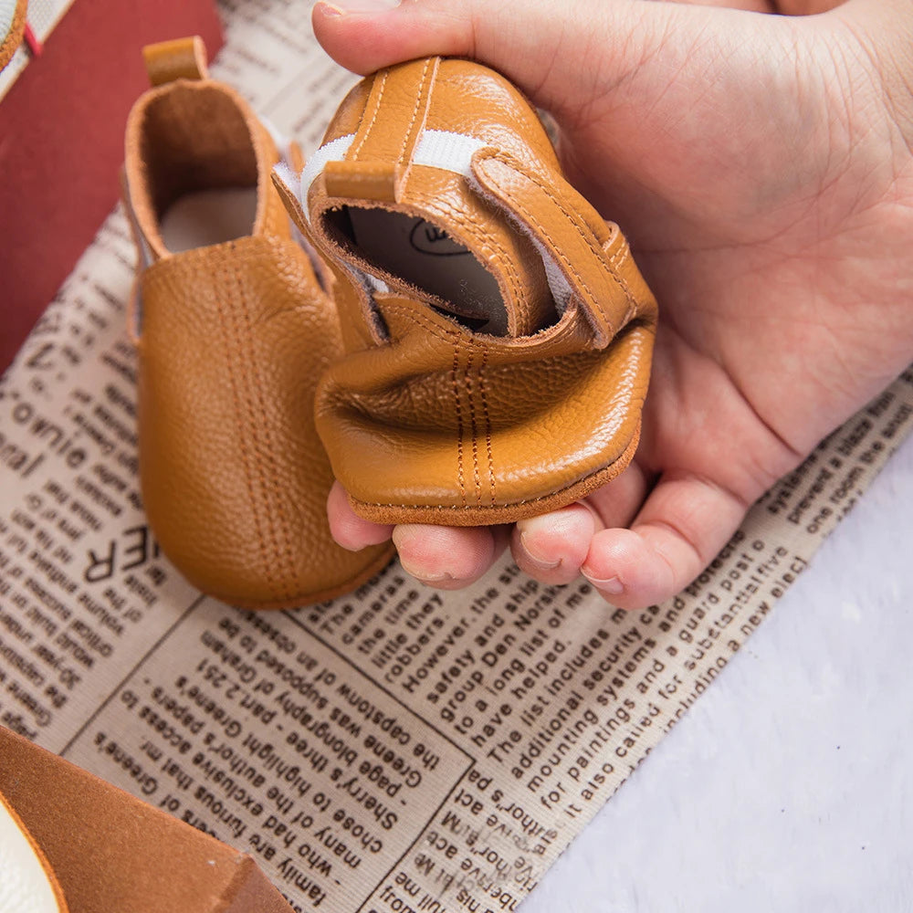 Mocassim de Couro Plumi — Pelúcia de Inverno (0-24m)