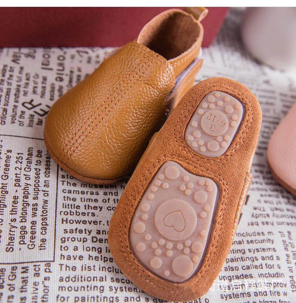 Mocassim de Couro Plumi — Pelúcia de Inverno (0-24m)
