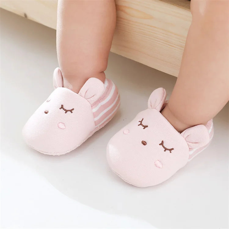 Tênis Sapatinho Bichinhos Plumi — Urso e Raposa (Solado Antiderrapante) 0-24m