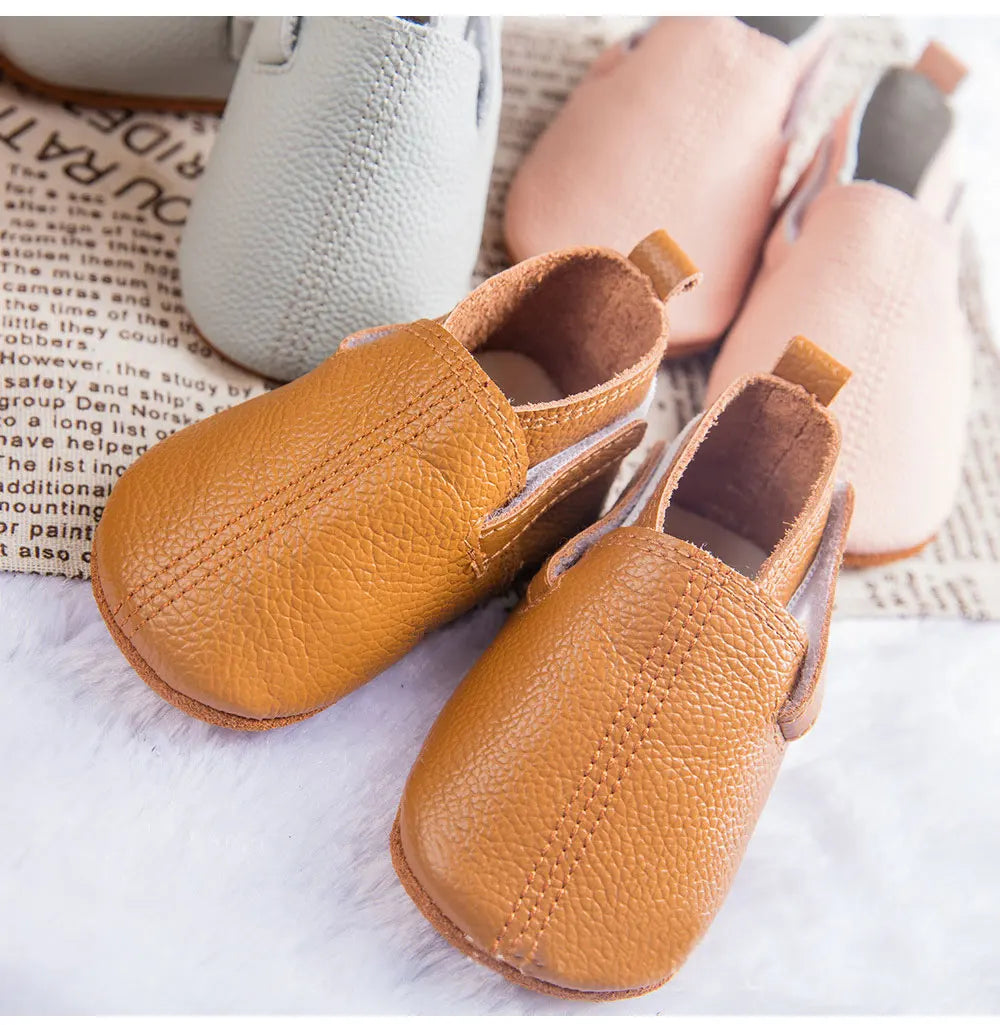 Mocassim de Couro Plumi — Pelúcia de Inverno (0-24m)
