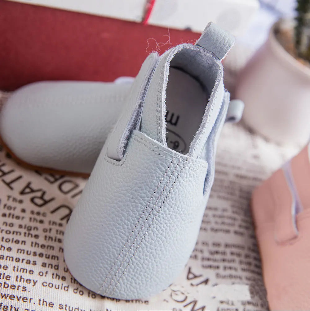 Mocassim de Couro Plumi — Pelúcia de Inverno (0-24m)