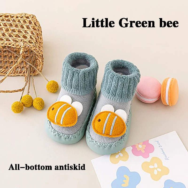 Meia-Pantufa Bichinhos Plumi — Inverno Antiderrapante (0-24m)