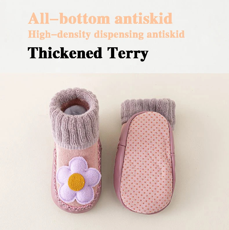 Meia-Pantufa Bichinhos Plumi — Inverno Antiderrapante (0-24m)