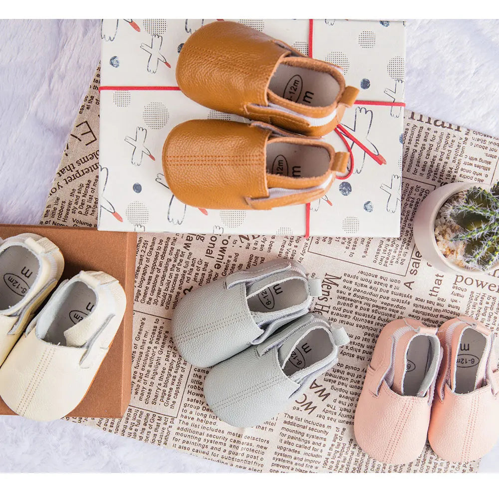 Mocassim de Couro Plumi — Pelúcia de Inverno (0-24m)