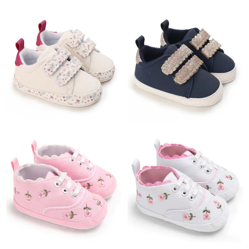 Tênis Princesa Plumi — Flores e Laço (0-18m)