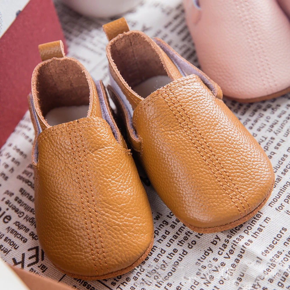 Mocassim de Couro Plumi — Pelúcia de Inverno (0-24m)