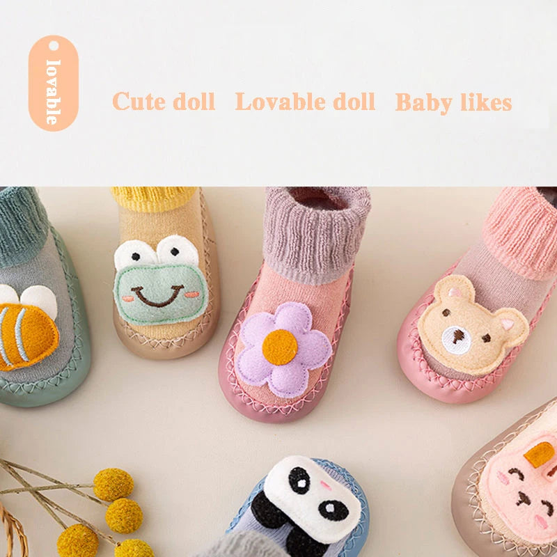 Meia-Pantufa Bichinhos Plumi — Inverno Antiderrapante (0-24m)