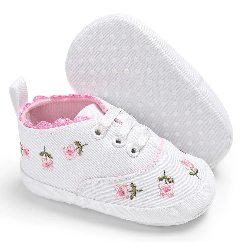 Tênis Princesa Plumi — Flores e Laço (0-18m)