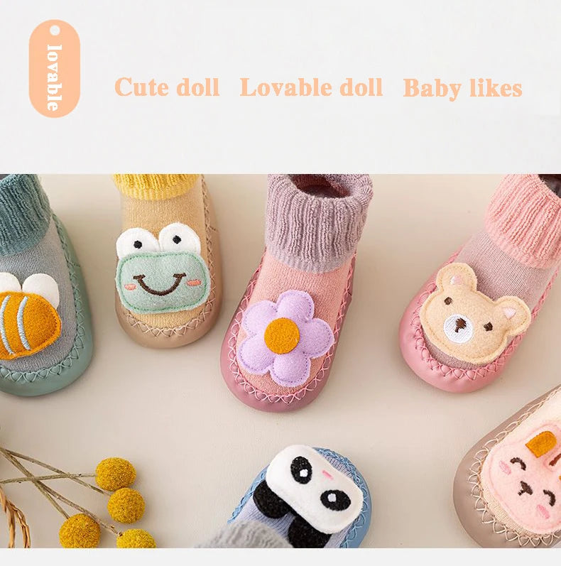 Meia-Pantufa Bichinhos Plumi — Inverno Antiderrapante (0-24m)