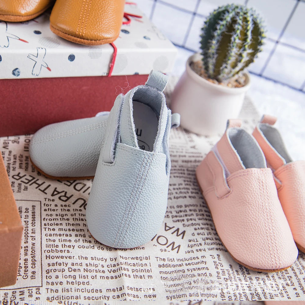 Mocassim de Couro Plumi — Pelúcia de Inverno (0-24m)