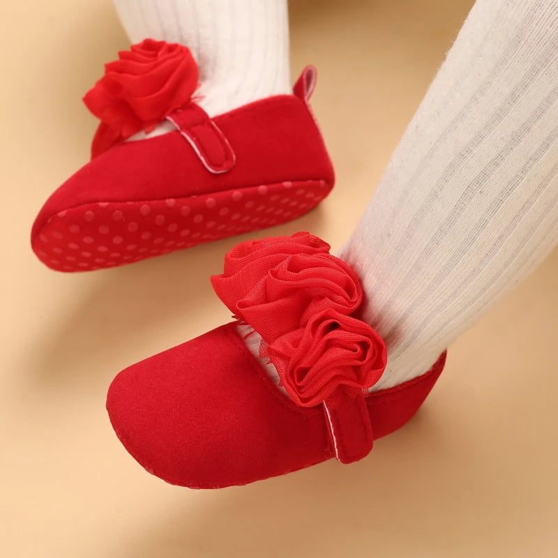 Sapatilha Princesa de Renda Plumi — Batizado e Festa (0-18 meses)