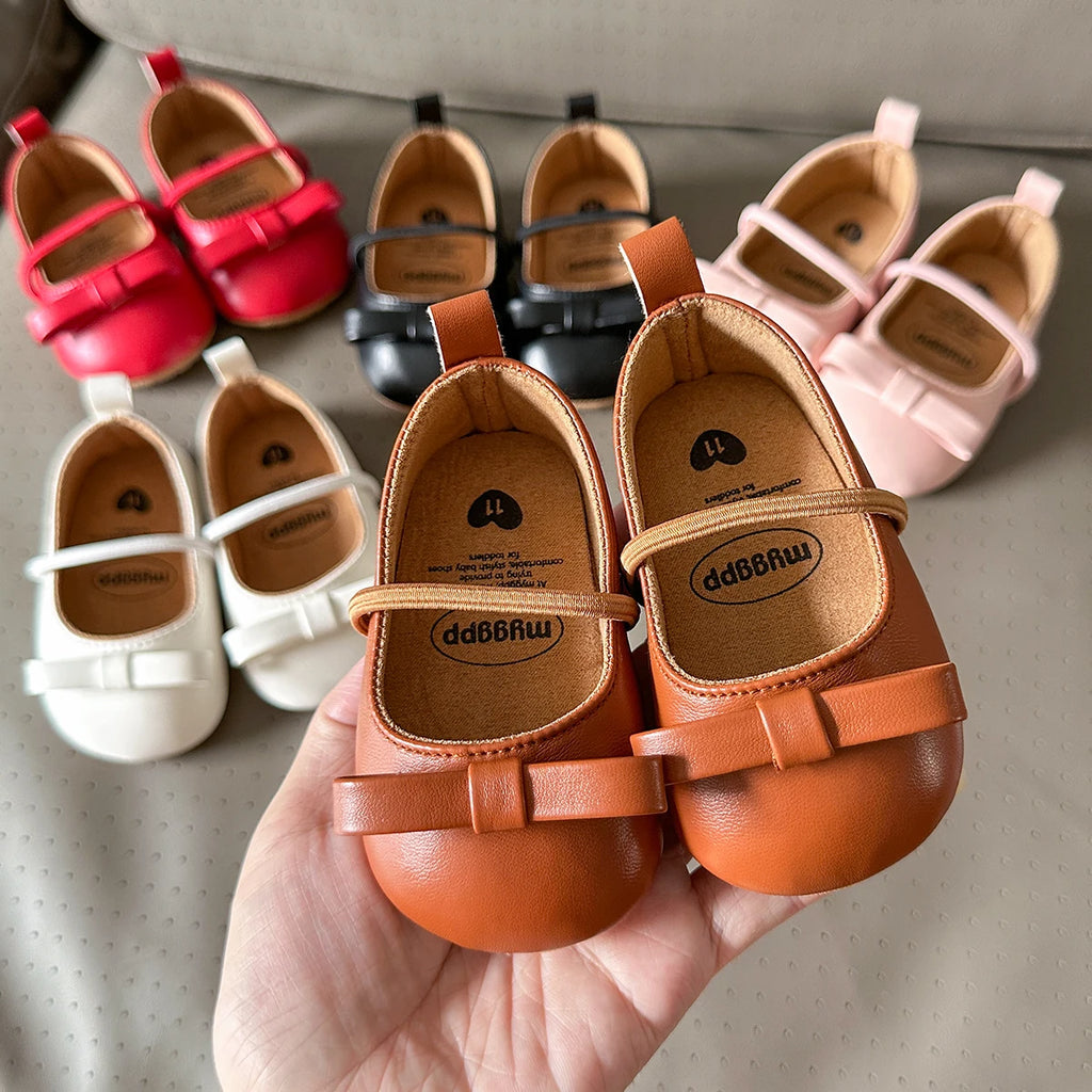 Sapato de Couro Plumi — Premium Antiderrapante (0-18 meses)