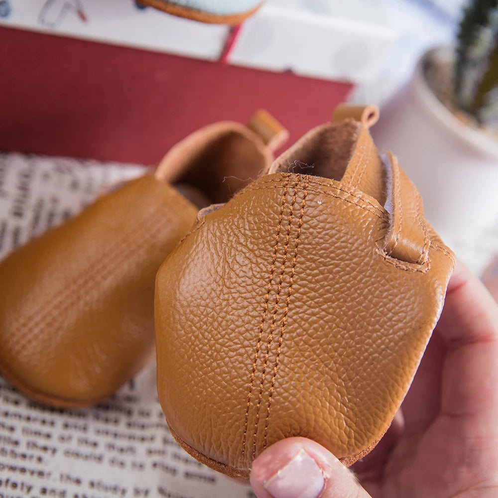 Mocassim de Couro Plumi — Pelúcia de Inverno (0-24m)