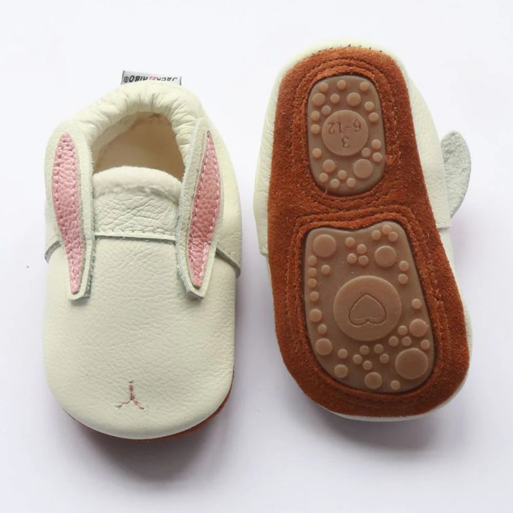 Mocassim de Couro Plumi — Pelúcia de Inverno (0-24m)